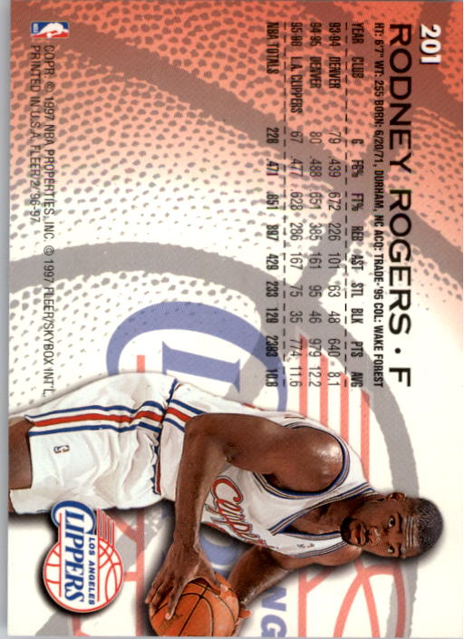 1996/1997 Fleer Basketball Part 1 Main Set Cards - Picture 333 of 473