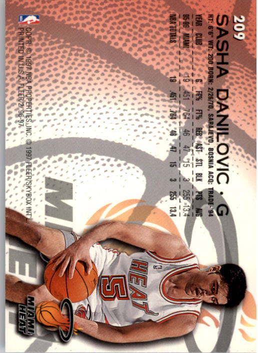 1996/1997 Fleer Basketball Part 1 Main Set Cards - Picture 341 of 473
