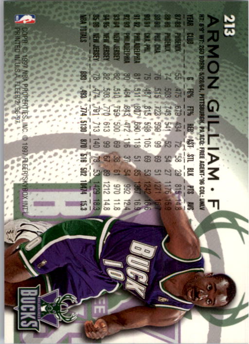 1996/1997 Fleer Basketball Part 1 Main Set Cards - Picture 345 of 473