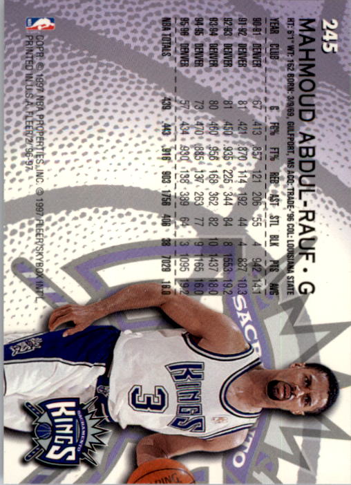 1996/1997 Fleer Basketball Part 1 Main Set Cards - Picture 389 of 473
