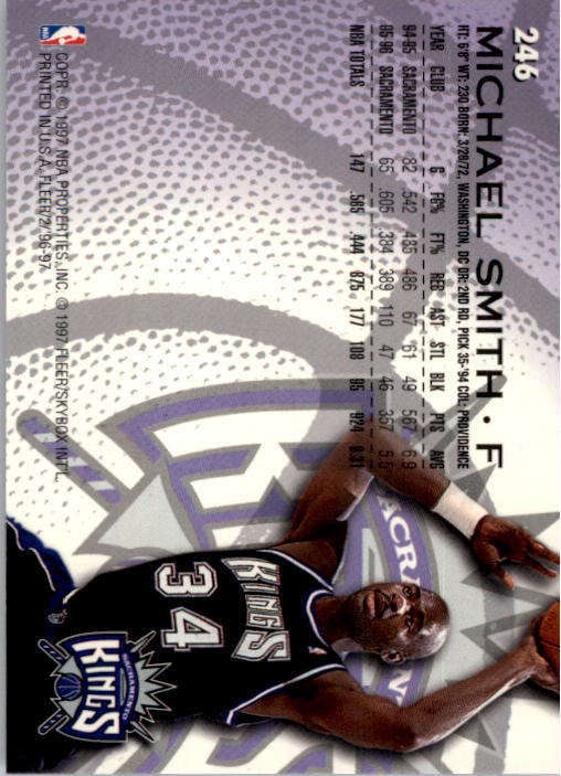 1996/1997 Fleer Basketball Part 1 Main Set Cards - Picture 391 of 473