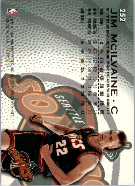 1996/1997 Fleer Basketball Part 1 Main Set Cards - Picture 403 of 473