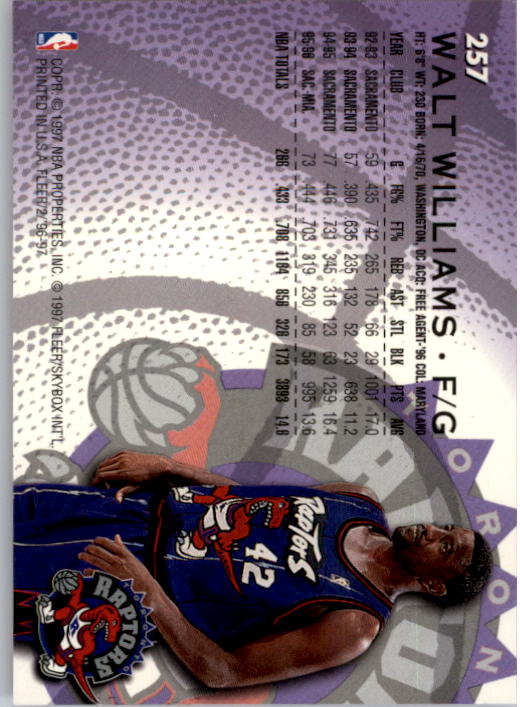 1996/1997 Fleer Basketball Part 1 Main Set Cards - Picture 413 of 473