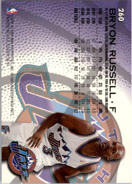 1996/1997 Fleer Basketball Part 1 Main Set Cards - Picture 419 of 473