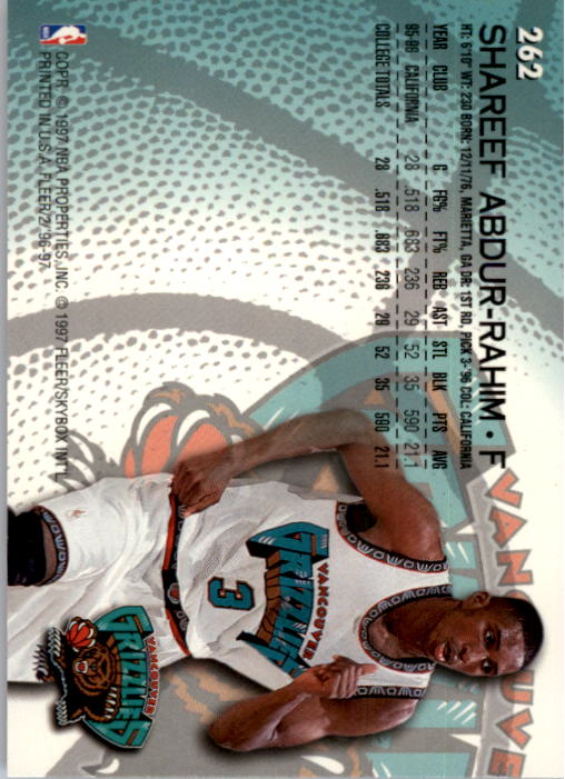 1996/1997 Fleer Basketball Part 1 Main Set Cards - Picture 421 of 473