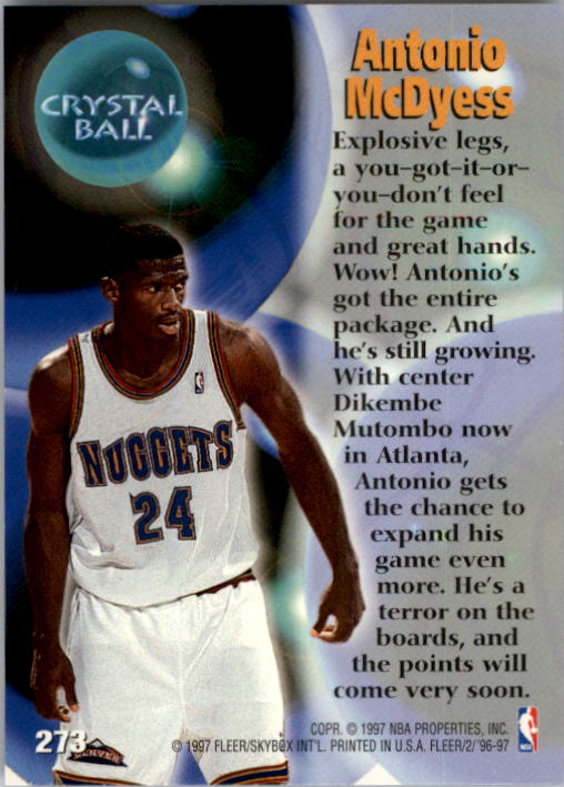 1996/1997 Fleer Basketball Part 1 Main Set Cards - Picture 431 of 473