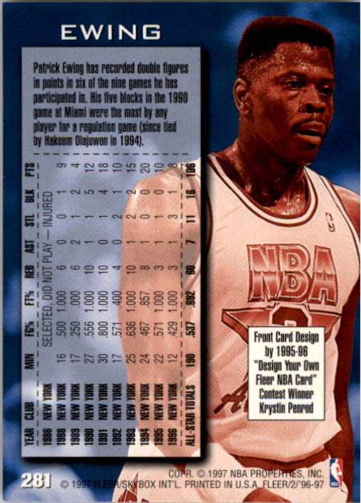 1996/1997 Fleer Basketball Part 1 Main Set Cards - Picture 443 of 473
