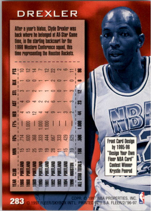 1996/1997 Fleer Basketball Part 1 Main Set Cards - Picture 447 of 473