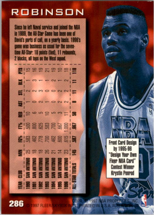 1996/1997 Fleer Basketball Part 1 Main Set Cards - Picture 451 of 473