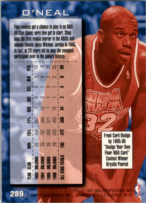 1996/1997 Fleer Basketball Part 1 Main Set Cards - Picture 455 of 473