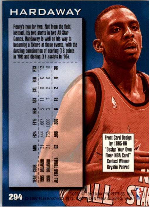 1996/1997 Fleer Basketball Part 1 Main Set Cards - Picture 463 of 473
