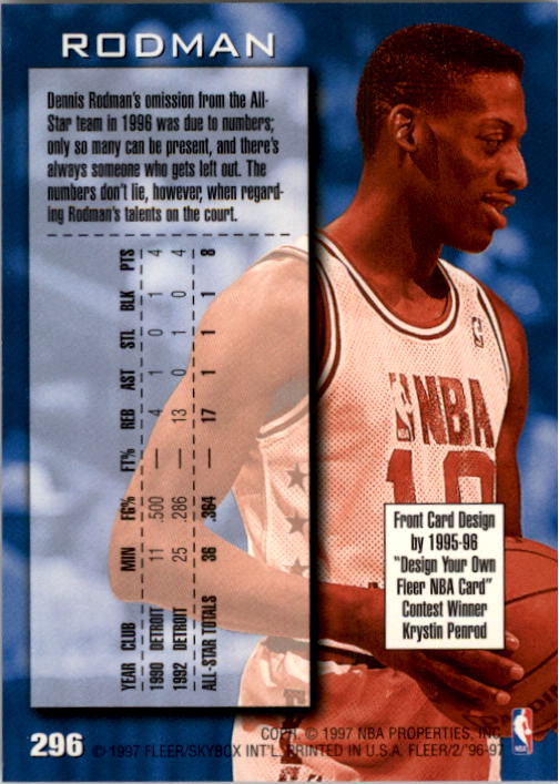 1996/1997 Fleer Basketball Part 1 Main Set Cards - Picture 467 of 473