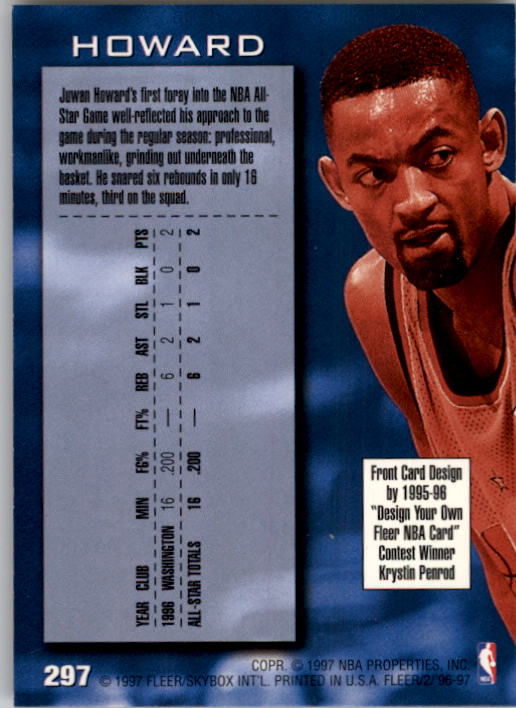 1996/1997 Fleer Basketball Part 1 Main Set Cards - Picture 469 of 473
