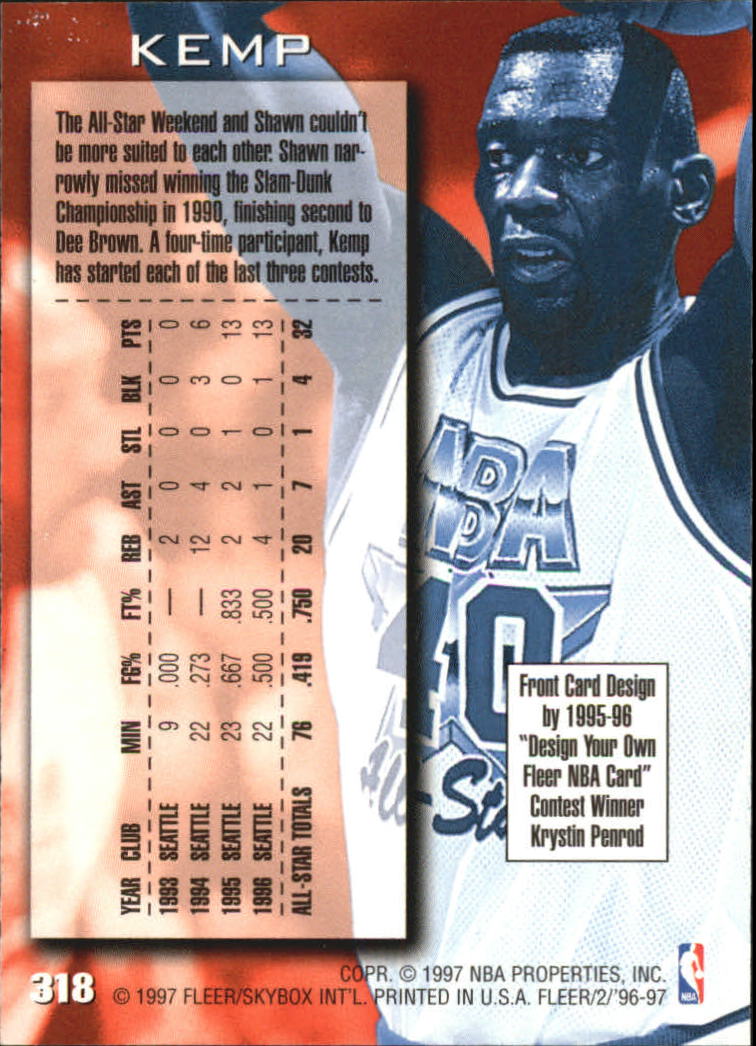 1996/97 Fleer European Basketball - Picture 309 of 333