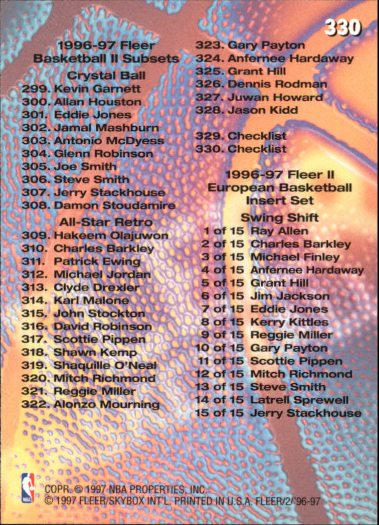 1996/97 Fleer European Basketball - Picture 333 of 333