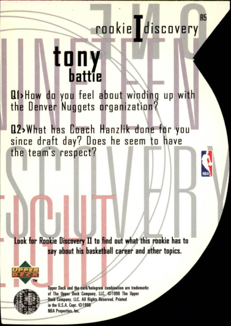 1997/1998 Upper Deck Basketball Part 2 Inserts and Main Set Cards #319 to #356 - Picture 77 of 127