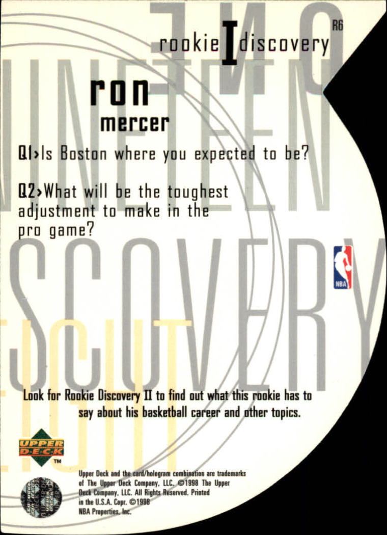 1997/1998 Upper Deck Basketball Part 2 Inserts and Main Set Cards #319 to #356 - Picture 75 of 127
