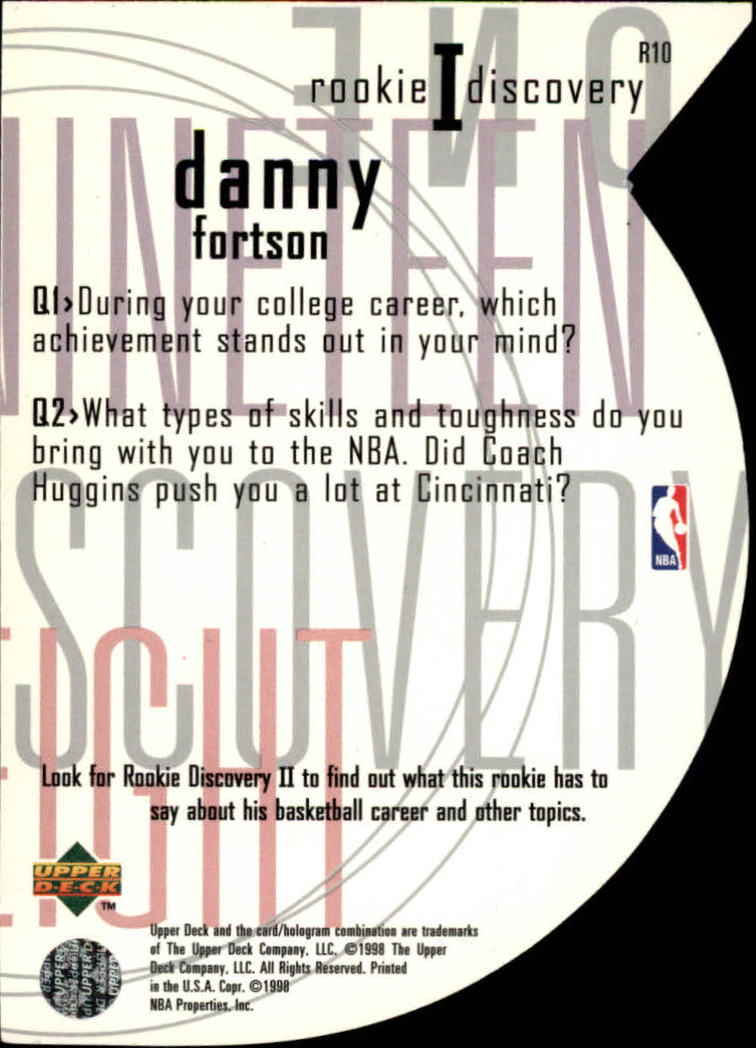 1997/1998 Upper Deck Basketball Part 2 Inserts and Main Set Cards #319 to #356 - Picture 67 of 127