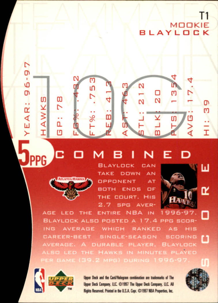 1997/1998 Upper Deck Basketball Part 2 Inserts and Main Set Cards #319 to #356 - Picture 55 of 127
