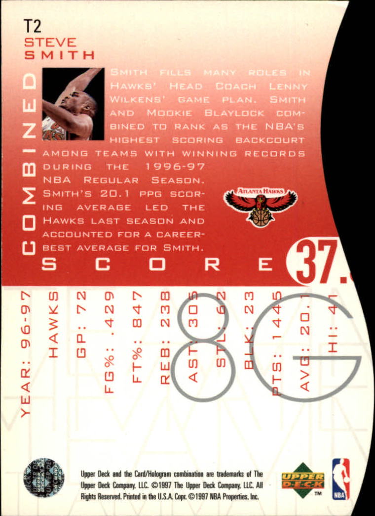 1997/1998 Upper Deck Basketball Part 2 Inserts and Main Set Cards #319 to #356 - Picture 53 of 127