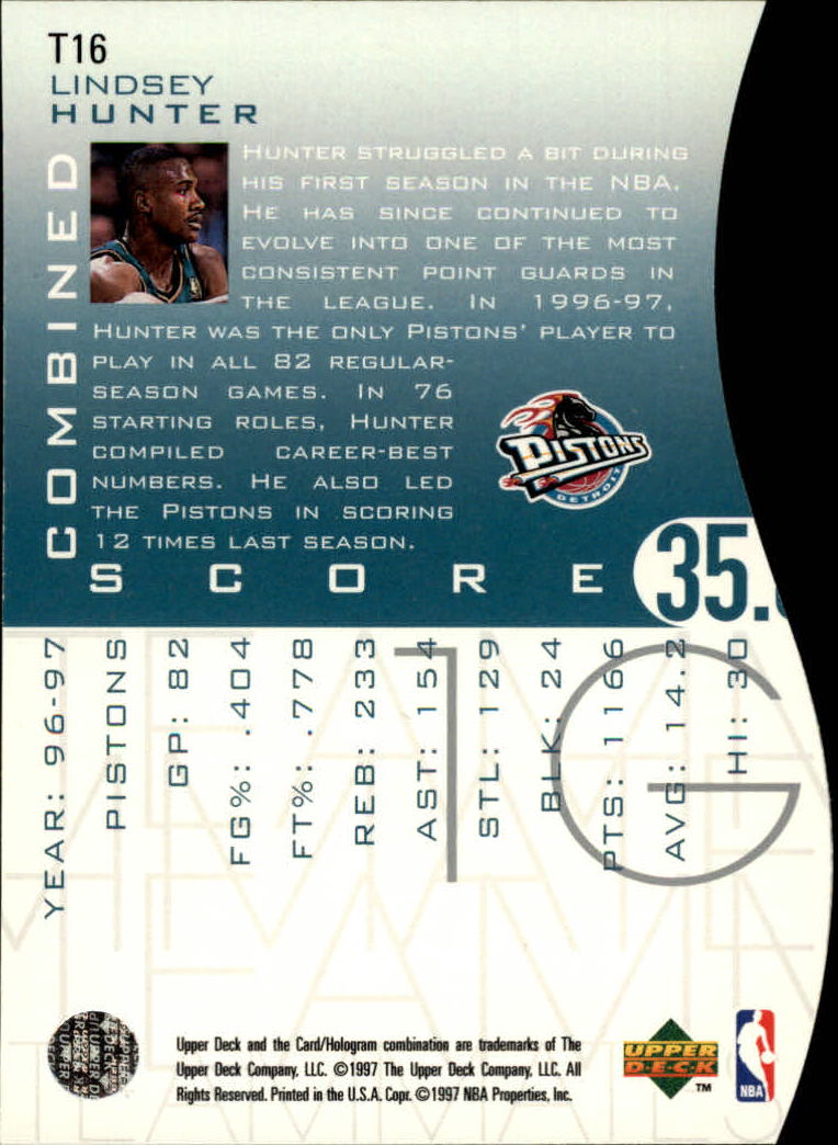 1997/1998 Upper Deck Basketball Part 2 Inserts and Main Set Cards #319 to #356 - Picture 29 of 127