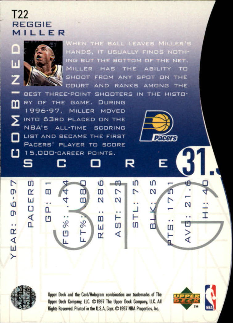 1997/1998 Upper Deck Basketball Part 2 Inserts and Main Set Cards #319 to #356 - Picture 21 of 127