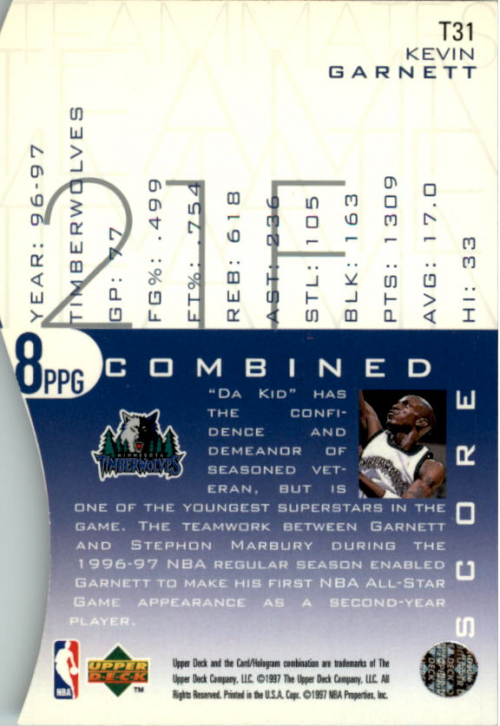 1997/1998 Upper Deck Basketball Part 2 Inserts and Main Set Cards #319 to #356 - Picture 15 of 127
