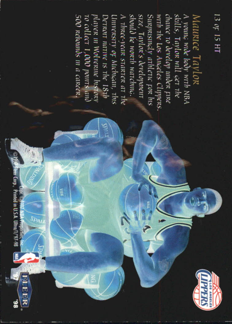 1997/1998 Ultra (Fleer) Basketball Part 2 Insert Cards - Picture 39 of 184