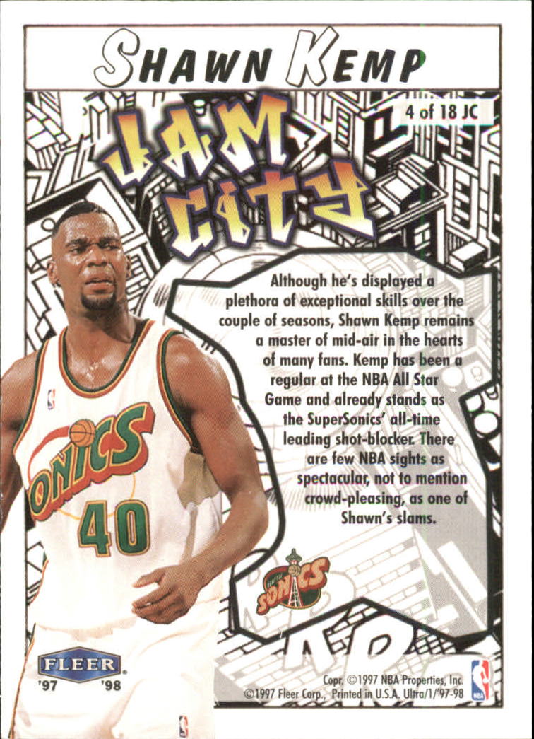 1997/1998 Ultra (Fleer) Basketball Part 2 Insert Cards - Picture 55 of 184