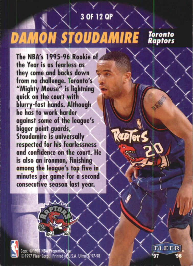 1997/1998 Ultra (Fleer) Basketball Part 2 Insert Cards - Picture 74 of 184