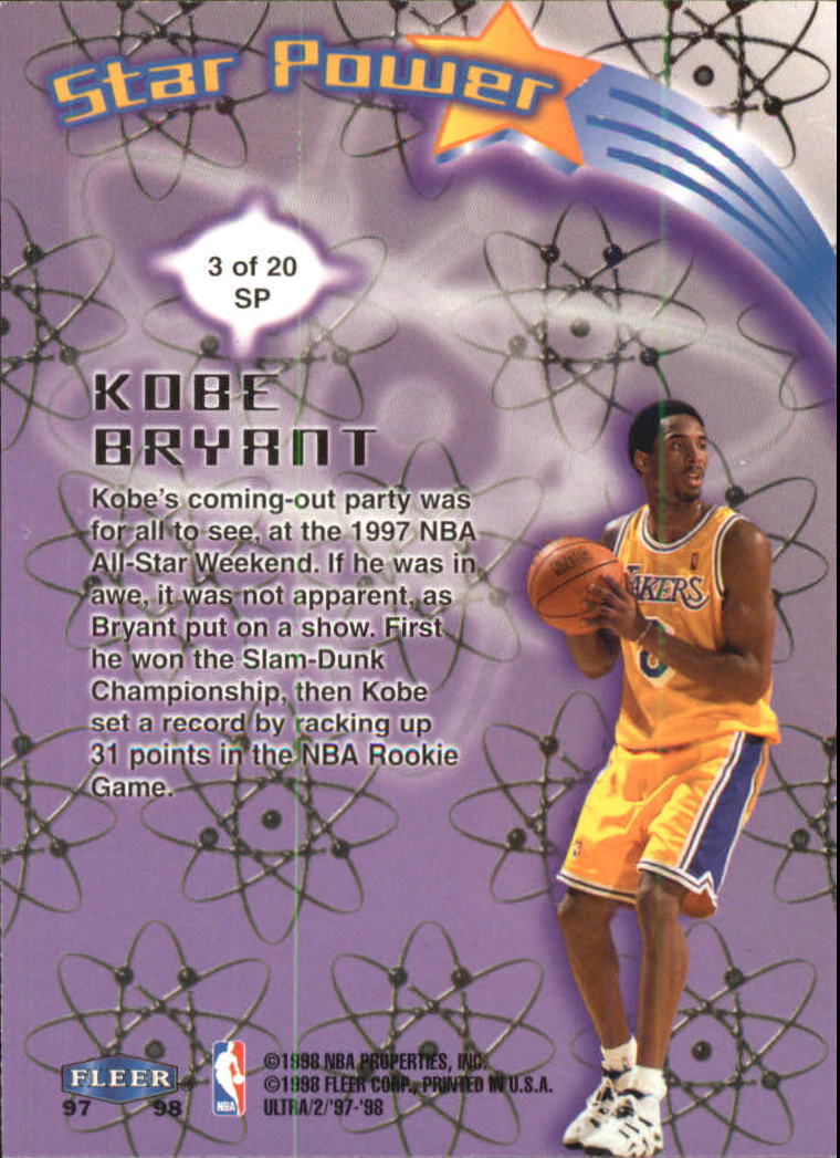 1997/1998 Ultra (Fleer) Basketball Part 2 Insert Cards - Picture 100 of 184