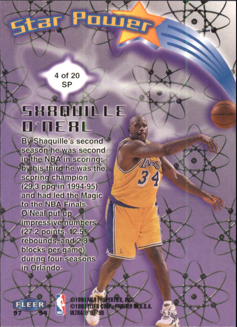 1997/1998 Ultra (Fleer) Basketball Part 2 Insert Cards - Picture 102 of 184