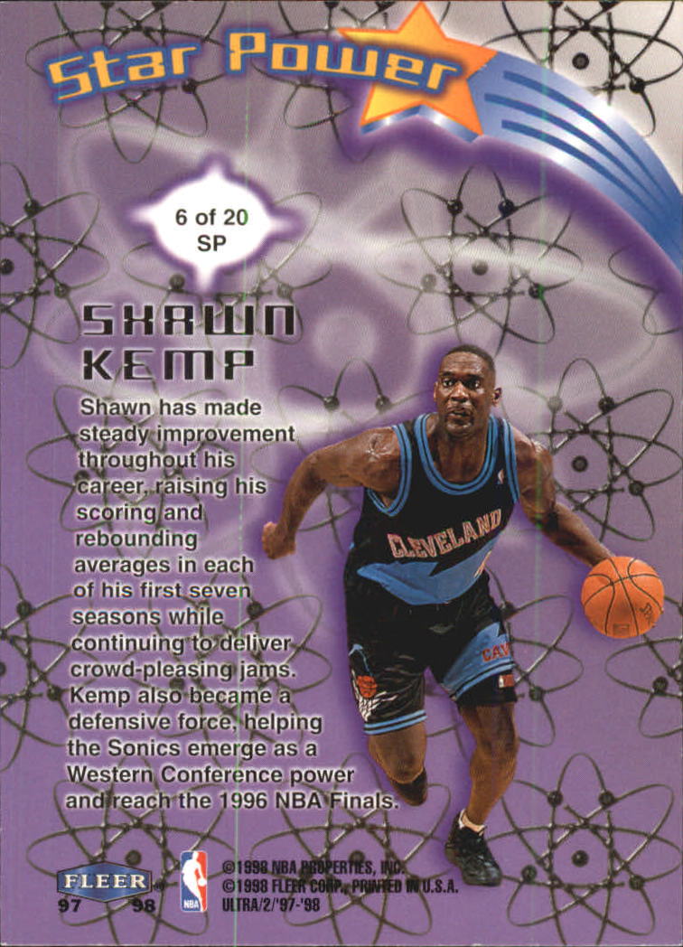 1997/1998 Ultra (Fleer) Basketball Part 2 Insert Cards - Picture 106 of 184
