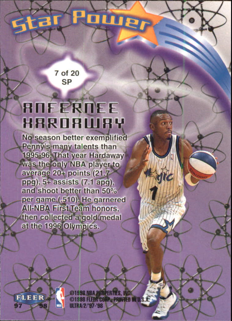 1997/1998 Ultra (Fleer) Basketball Part 2 Insert Cards - Picture 108 of 184