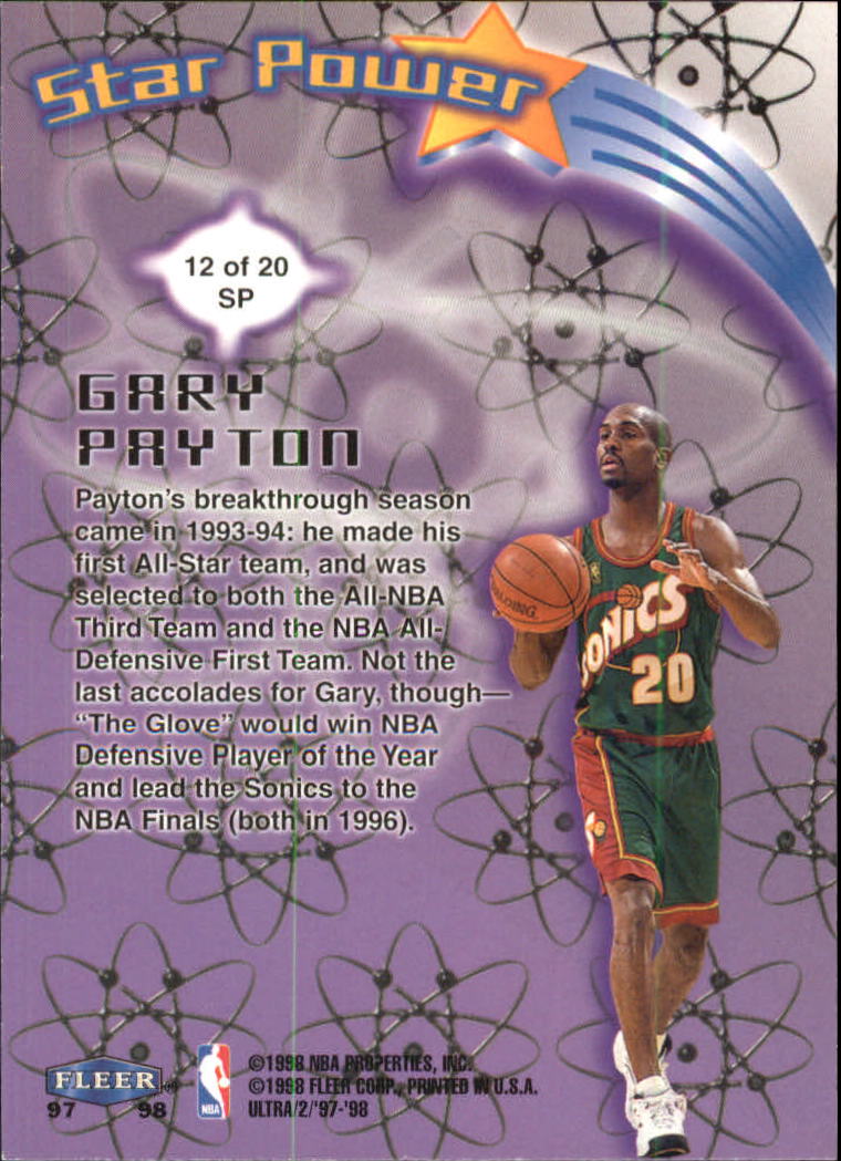 1997/1998 Ultra (Fleer) Basketball Part 2 Insert Cards - Picture 114 of 184