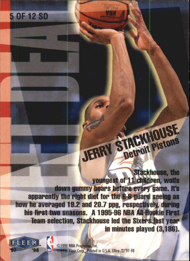 1997/1998 Ultra (Fleer) Basketball Part 2 Insert Cards - Picture 138 of 184