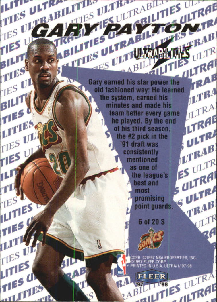 1997/1998 Ultra (Fleer) Basketball Part 2 Insert Cards - Picture 158 of 184