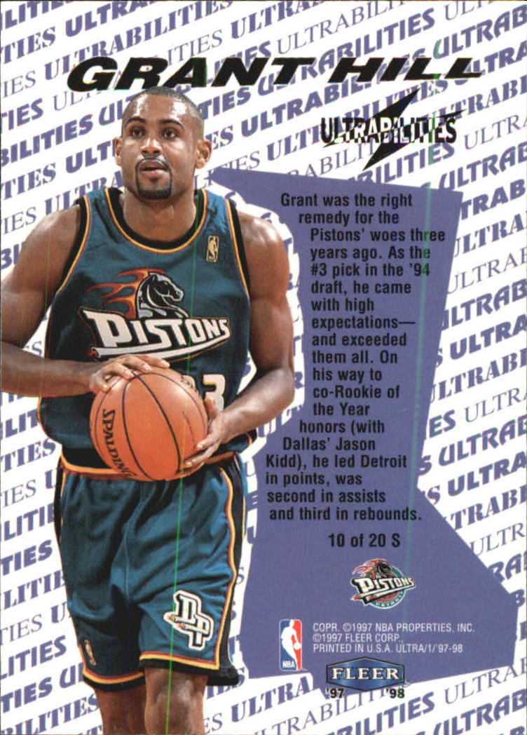 1997/1998 Ultra (Fleer) Basketball Part 2 Insert Cards - Picture 162 of 184
