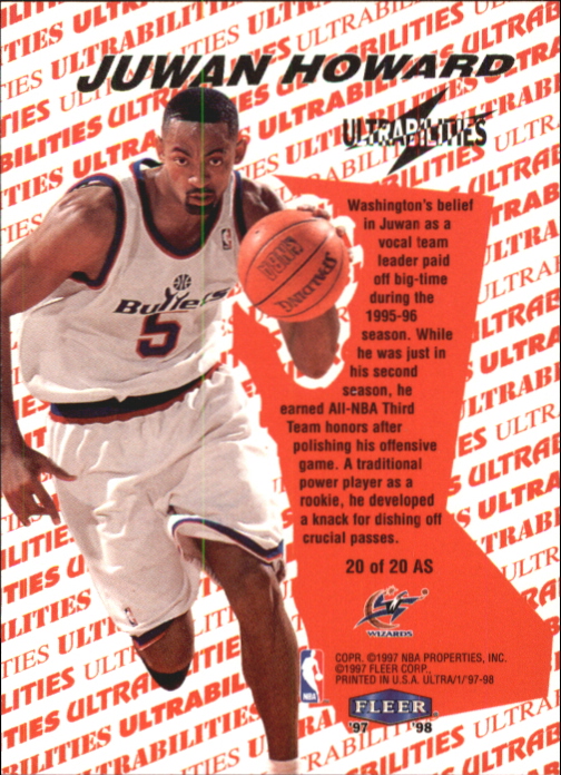 1997/1998 Ultra (Fleer) Basketball Part 2 Insert Cards - Picture 176 of 184