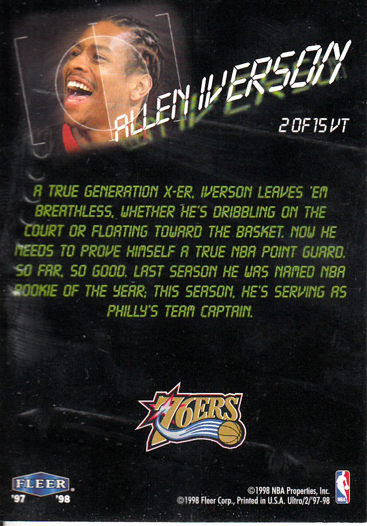 1997/1998 Ultra (Fleer) Basketball Part 2 Insert Cards - Picture 178 of 184