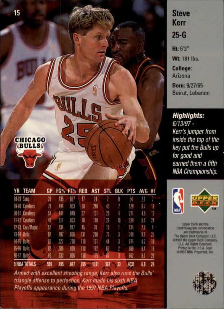97 98 upper deck basketball cards
