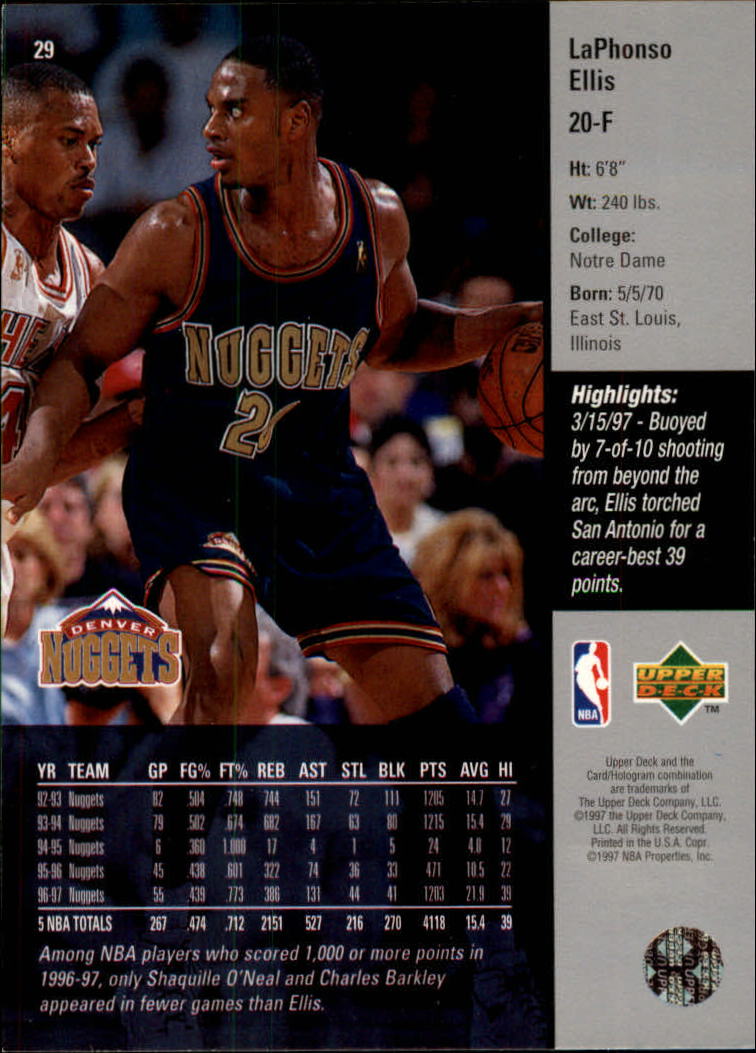 97 98 upper deck basketball cards