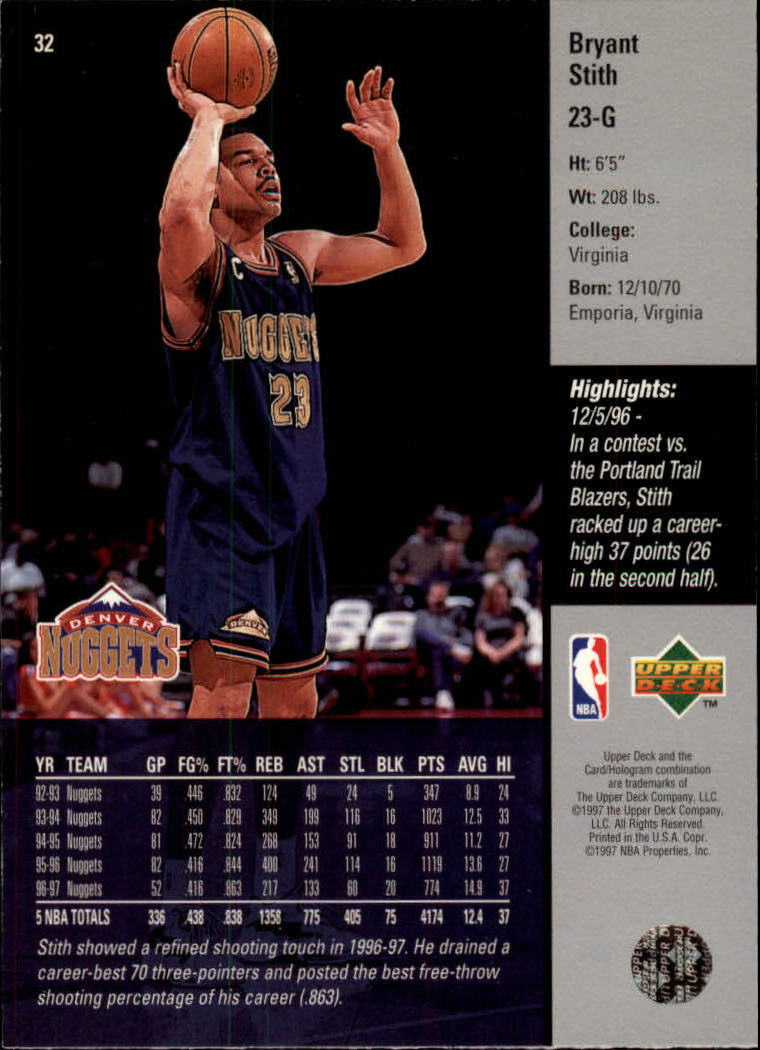 97 98 upper deck basketball cards