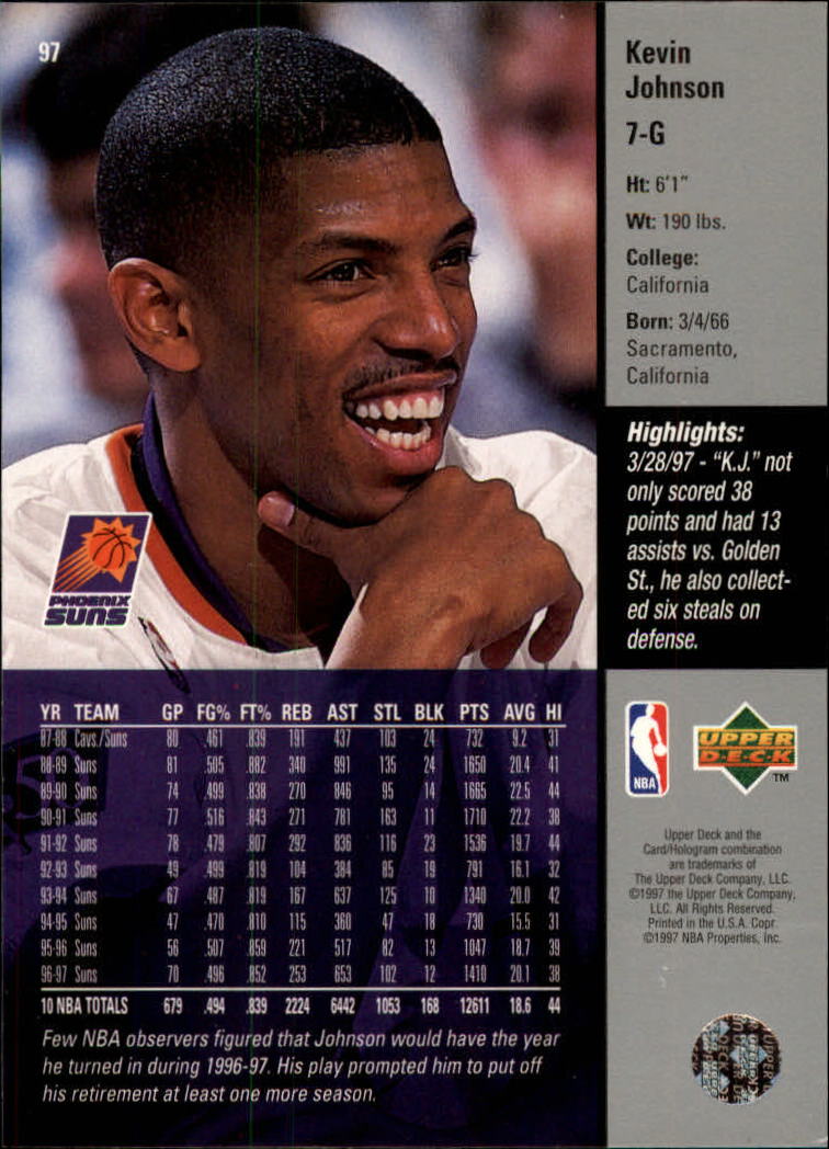 97 98 upper deck basketball cards