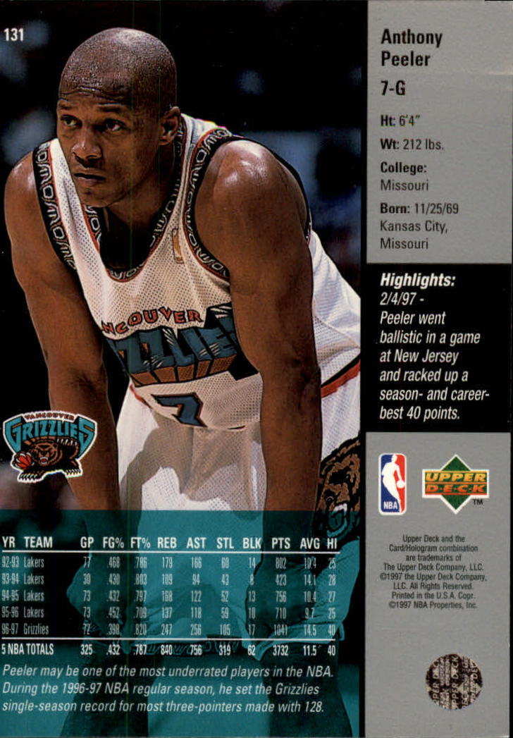 97 98 upper deck basketball cards