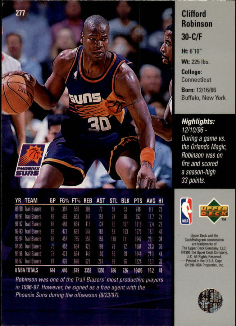 97 98 upper deck basketball cards