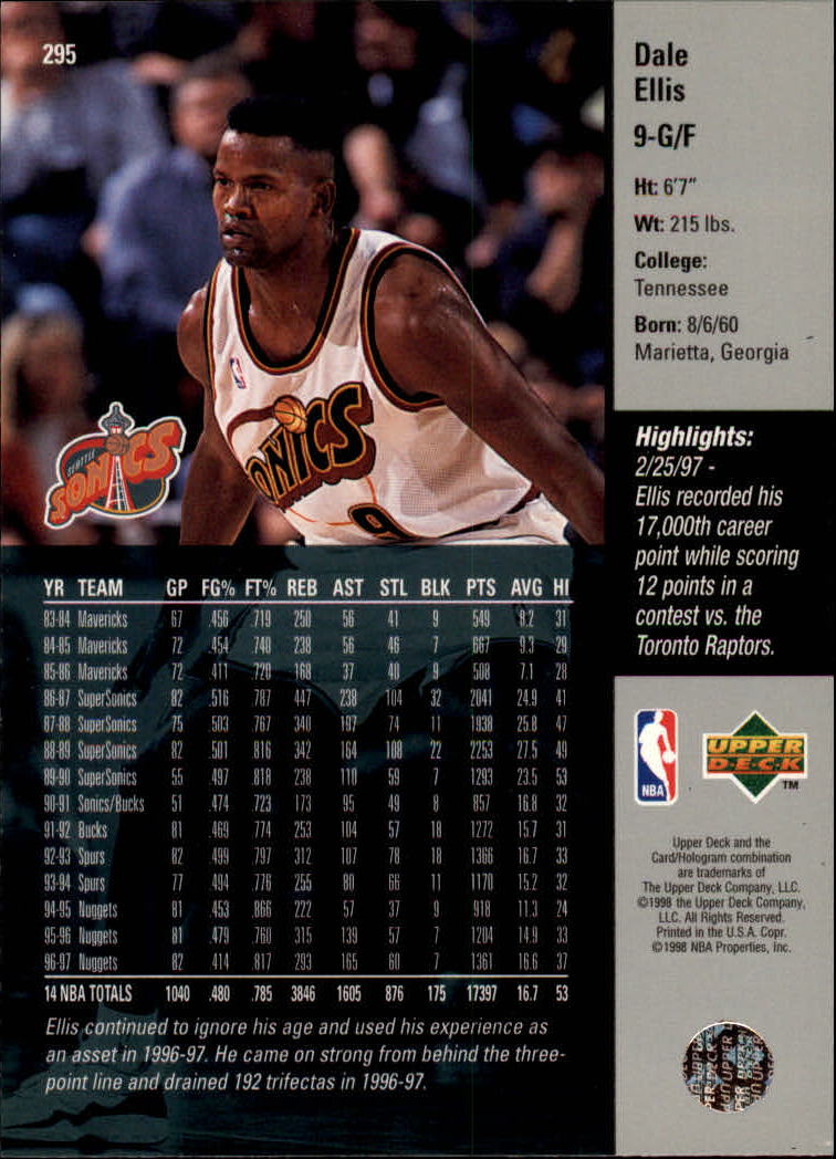 97 98 upper deck basketball cards