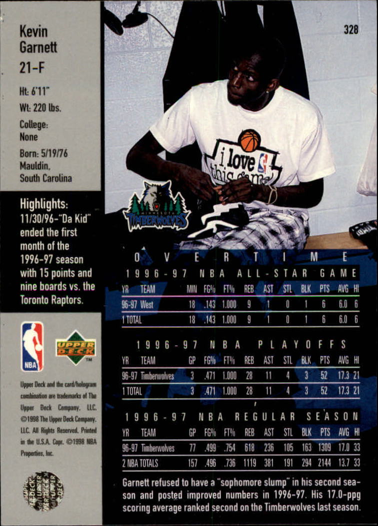 1997/1998 Upper Deck Basketball Part 2 Inserts and Main Set Cards #319 to #356 - Picture 115 of 127