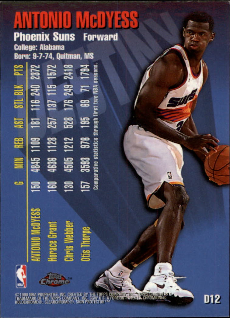 1997/1998 Topps Chrome Basketball Part 3 Insert Cards - Picture 17 of 53