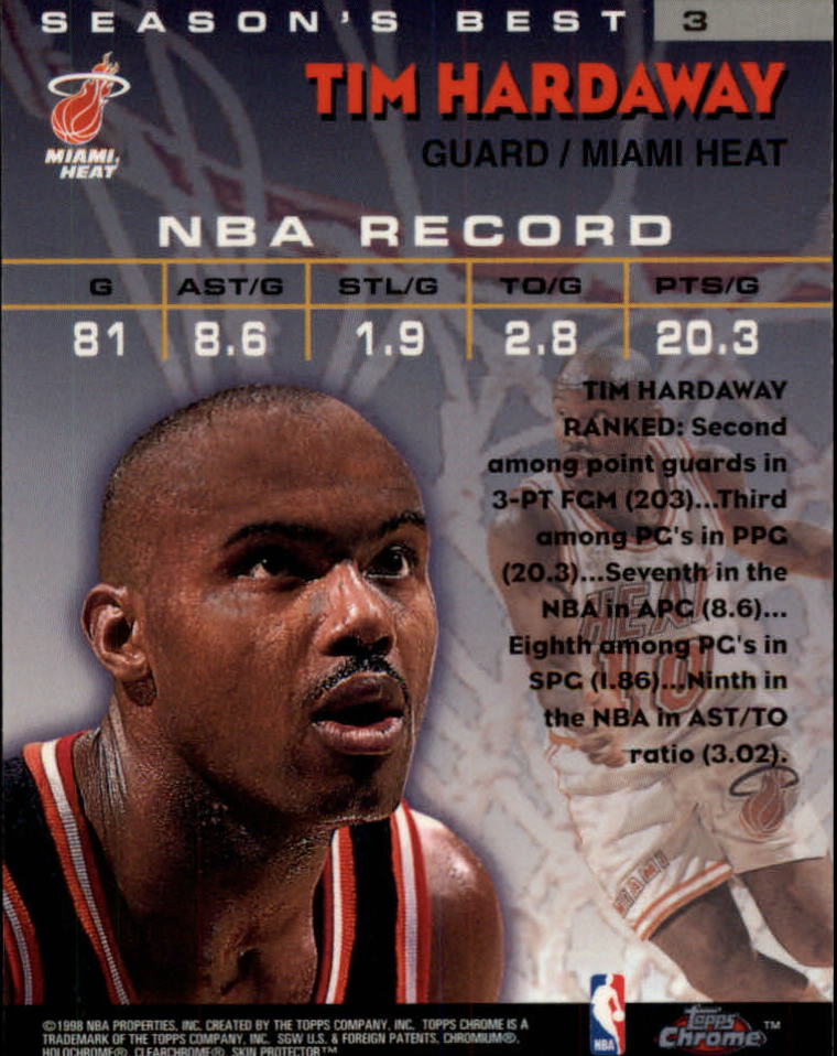 1997/1998 Topps Chrome Basketball Part 3 Insert Cards - Picture 21 of 53